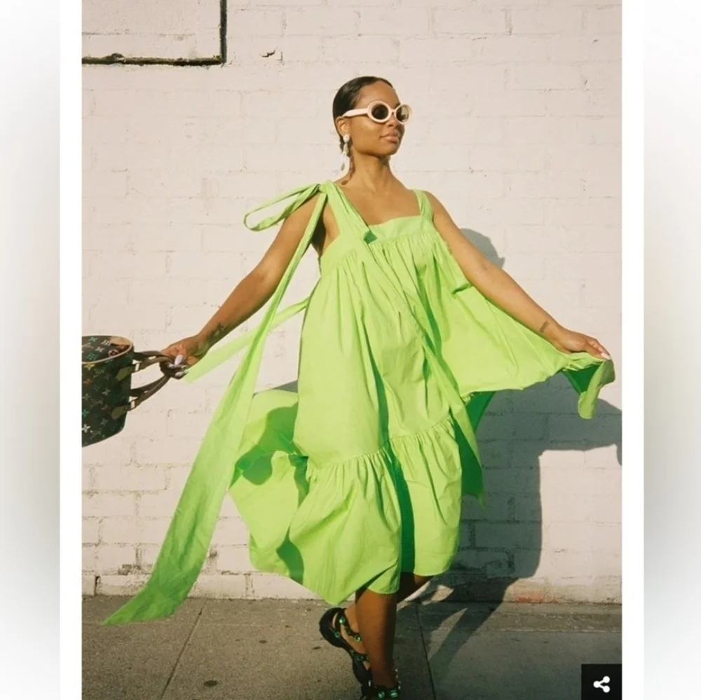 Christopher John Rogers x Target NWTs Tie Strap High Low Dress